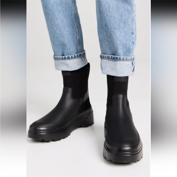 NEW HUNTER Explorer Flatform Chelsea Boots Leather 864mn New in box 8 - Picture 3 of 11